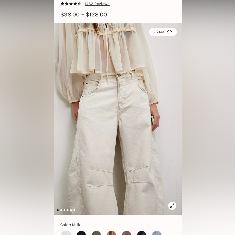 SOLD on FP MARKETPLACE. Free people barrel jeans